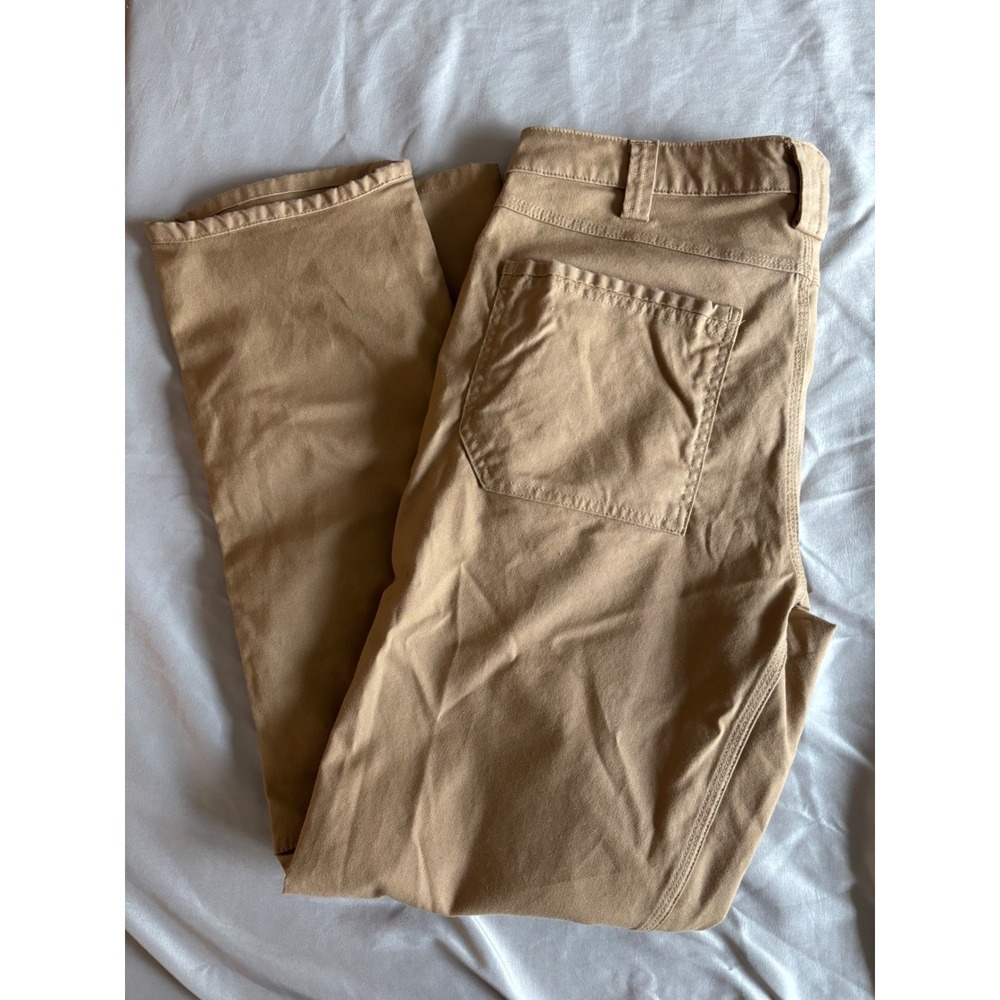 Milwaukee Heavy Duty Flex Work Pants Mens 36x32 Khaki Tan Regular Fit 701K-3632